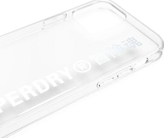 Superdry SuperDry Snap iPhone 12/12 Pro Clear Cas e srebrny/silver 42591
