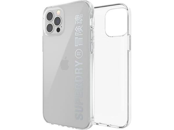 Superdry SuperDry Snap iPhone 12/12 Pro Clear Cas e srebrny/silver 42591