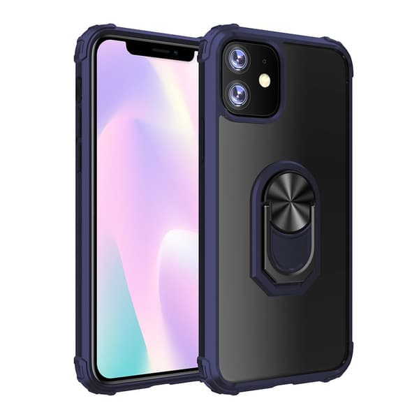 iPhone 12 - Skyddande Praktiskt Skal med Ringhållare
