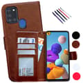 Miniatyrbillede 1 af 11: Beskyt din Samsung A21s - Læder Etui!
