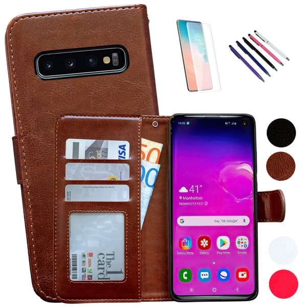 Samsung Galaxy S10 - Nahkakotelo / Suoja