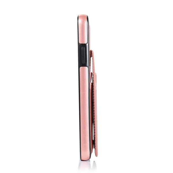 iPhone 12 Pro Max - Stilsäkert Praktiskt Skal med Korthållare (LEMAN)