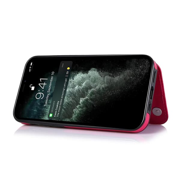 iPhone 12 Mini - Professionellt Stilrent Skal med Korthållare