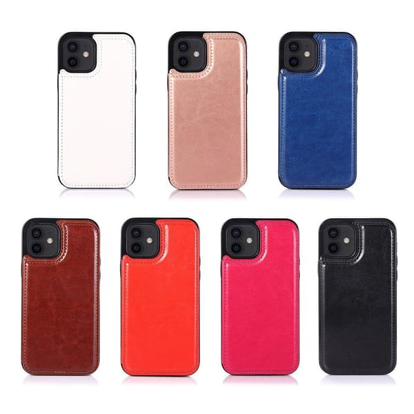 iPhone 12 Mini - Professionellt Stilrent Skal med Korthållare