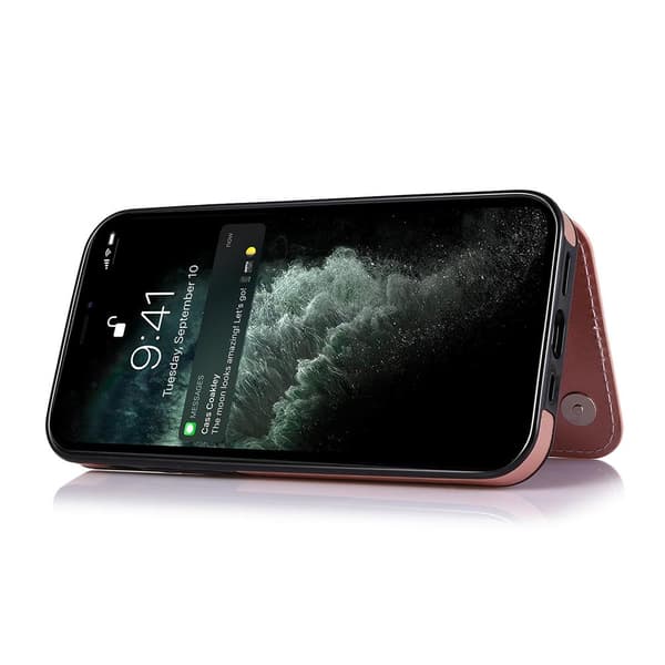 iPhone 12 Pro Max - Praktiskt Skyddande Skal med Korthållare