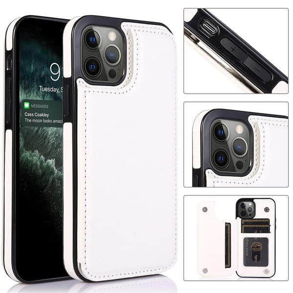 iPhone 12 Pro Max - Praktiskt Skyddande Skal med Korthållare