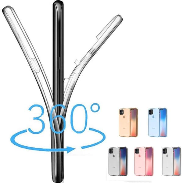 iPhone 12 Mini - Stötdämpande Stilrent Dubbelsidigt Silikonskal