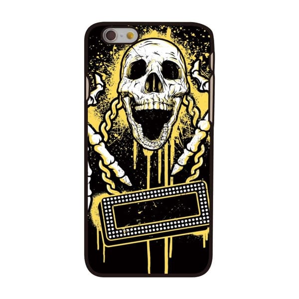 BaksideSkal till Apple iPhone 6 / 6S - Skull Playing Music