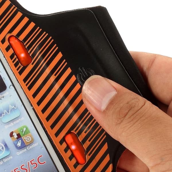 Armband med blinkande lampor till Apple iPhone 5S/5/5C - Orange