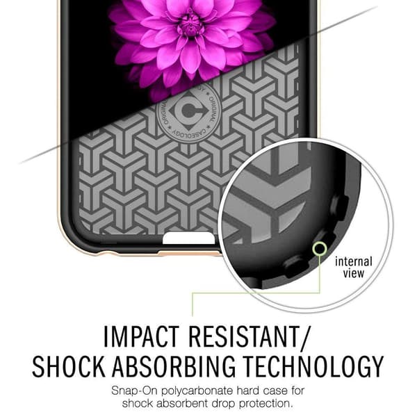 Caseology Bumper Frame Skal till Apple iPhone 6(S) Plus - Carbon Svart