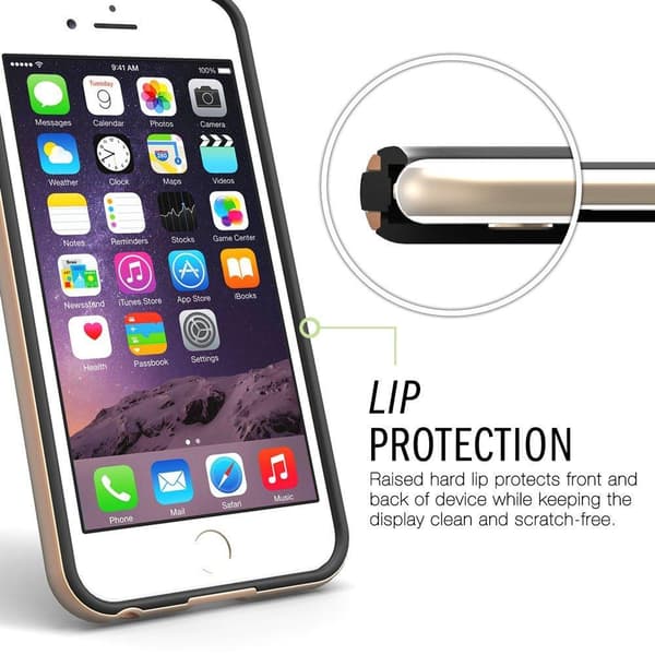Caseology Bumper Frame Skal till Apple iPhone 6(S) Plus - Carbon Svart