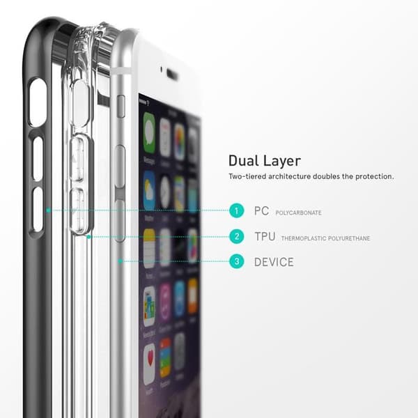 Caseology SkyFall Skal till Apple iPhone 6(S) Plus  - Svart