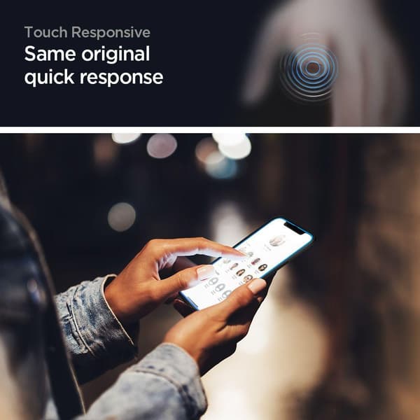 SPIGEN ALM FC 2-Pack Härdat Glas Skärmskydd iPhone 12 & 12 Pro - Svart