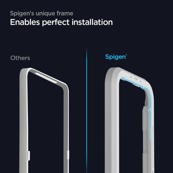 SPIGEN ALM FC 2-Pack Härdat Glas Skärmskydd iPhone 12 & 12 Pro - Svart