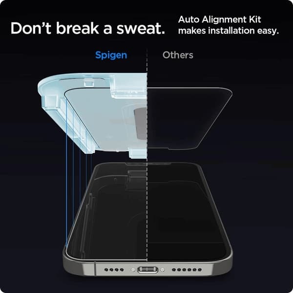 SPIGEN Ez Fit 2-Pack Härdat Glas Skärmskydd.Tr iPhone 12 & 12 Pro