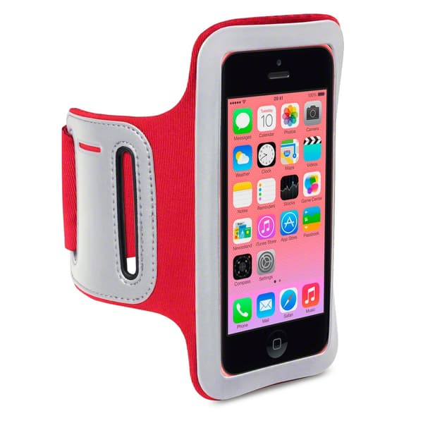 Sportsarmband till Apple iPhone 5C (Röd)