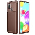 Miniatyrbillede 3 af 3: Carbon silikone cover Samsung Galaxy A21s : farve - brun