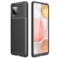 Miniatyrbilde 3 av 3: Karbon silikon Deksel Samsung Galaxy A42 : Farge - Svart