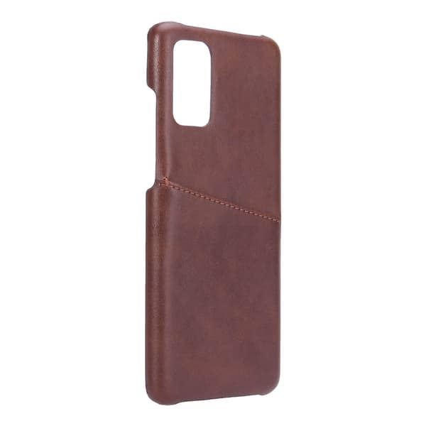 Kännykän kansi Samsung S20 Plus Korttitasku Ruskea
