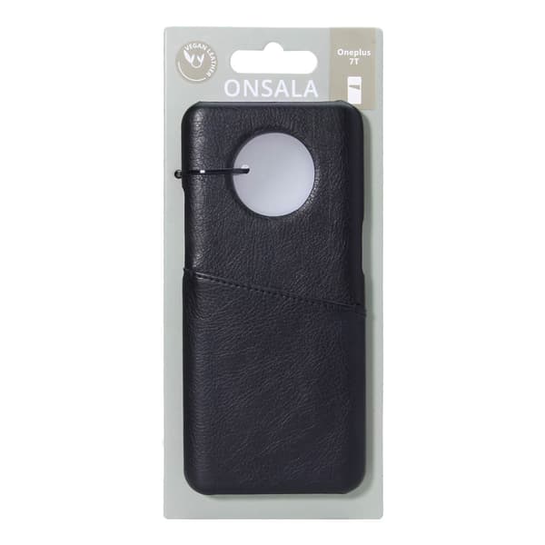 Mobilcover med Kortrum Oneplus 7T Sort