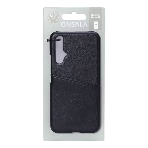ONSALA Suojakuori Musta korttipaikalla Huawei Nova 5T