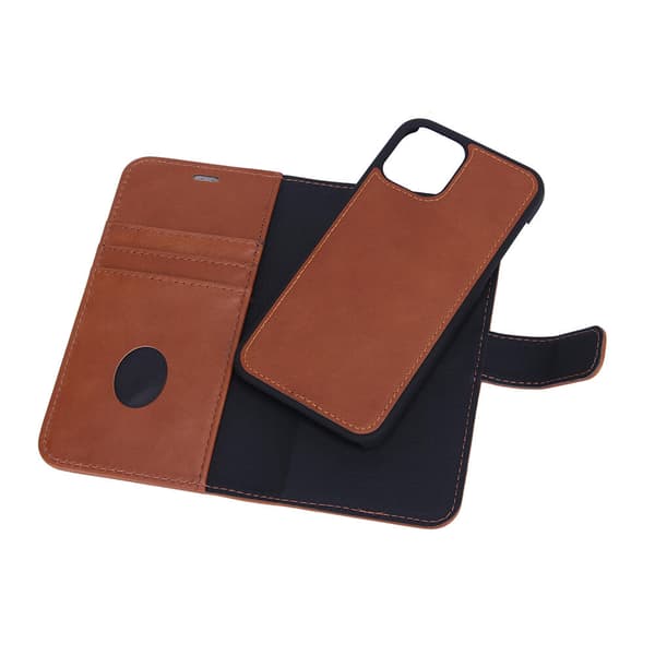 RADICOVER Strålingsbeskyttende Wallet Læder iPhone 12/12 Pro 2in1 Exclusive RFID Brun