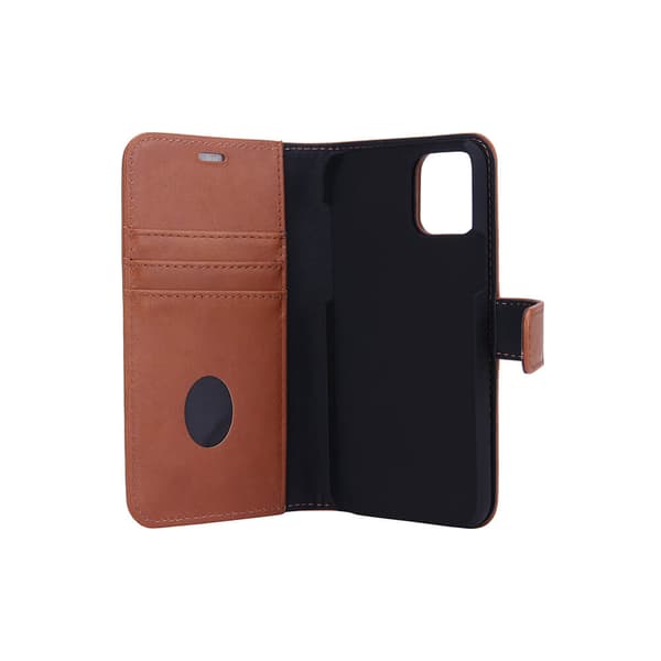 RADICOVER Strålingsbeskyttende Wallet Læder iPhone 12/12 Pro 2in1 Exclusive RFID Brun