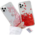 Pikkukuva 1 / 11: iPhone 12 Pro - Moving Glitter 3D Bling Kuori / Suoja