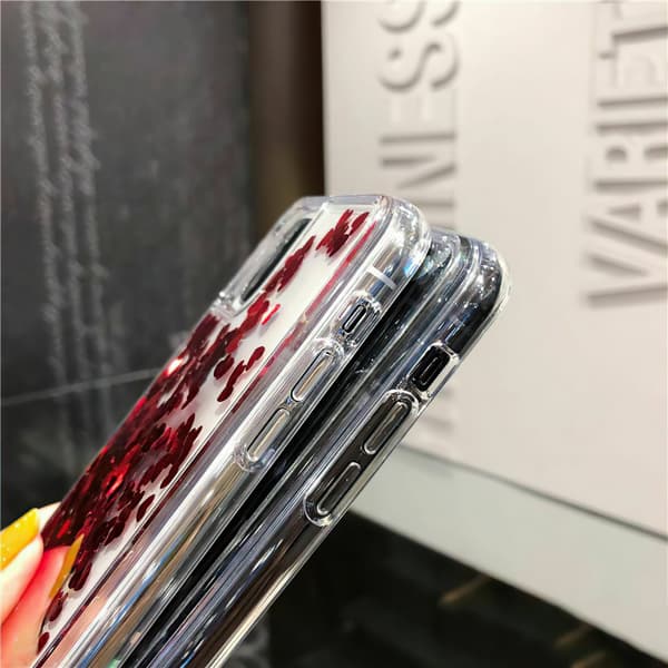 iPhone 12 Pro - Moving Glitter 3D Bling Cover / Beskyttelse