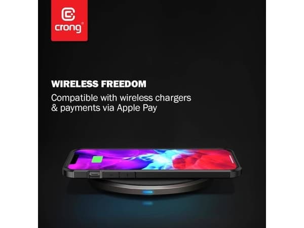 Crong Crong Hybrid Carbon - case for iPhone 12 Pro Max black