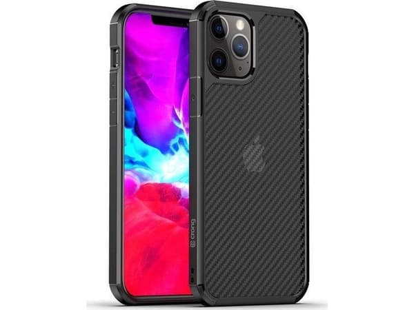 Crong Crong Hybrid Carbon - case for iPhone 12 Pro Max black
