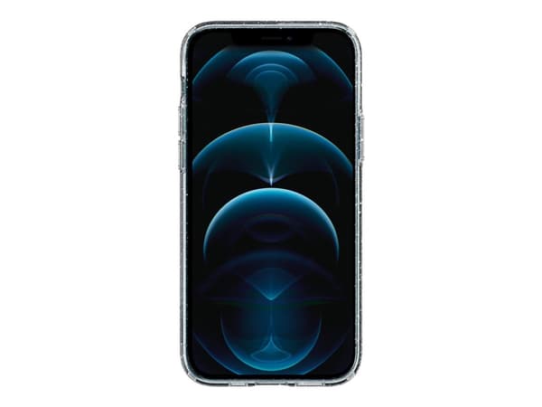 Spigen Liquid Crystal Glitter - Baksidesskydd för mobiltelefon - termoplastisk polyuretan (TPU) - kristallkvarts - för Apple iPhone 12, 12 Pro