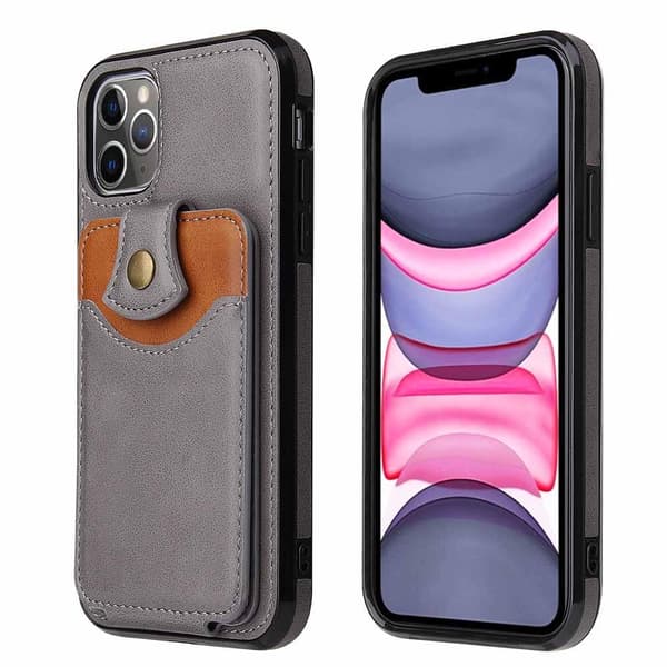 iPhone 12 Pro - Effektfullt Skal med Korthållare