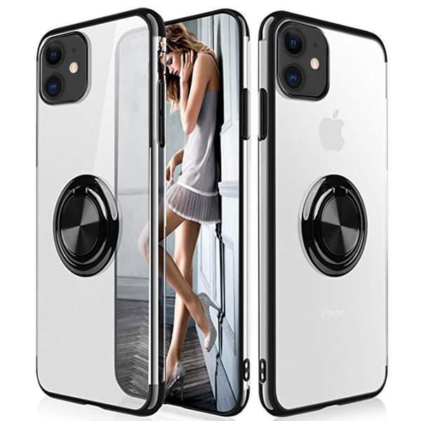 iPhone 12 - Praktiskt Stilrent Skal med Ringhållare