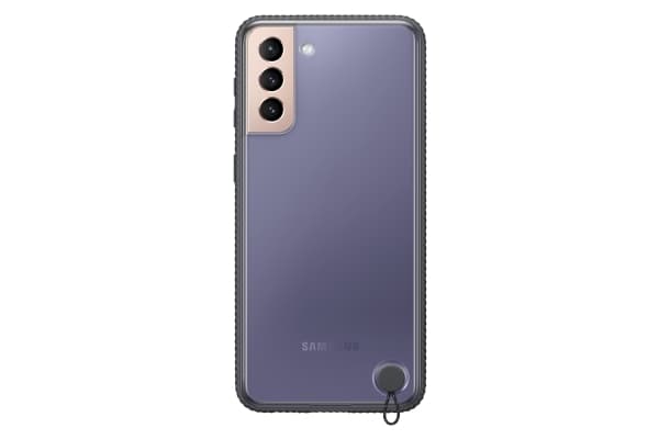 Samsung Clear Protective Cover EF-GG996 - Bagsidecover til mobiltelefon - sort - for Galaxy S21+ 5G