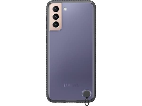 Samsung Clear Protective Cover EF-GG996 - Bagsidecover til mobiltelefon - sort - for Galaxy S21+ 5G