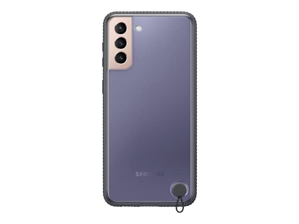 Samsung Clear Protective Cover EF-GG996 - Bagsidecover til mobiltelefon - sort - for Galaxy S21+ 5G