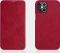 Miniatyrbilde 5 av 5: Nillkin Nillkin Qin lærhylsterveske til iPhone 12 Pro Max rød universal