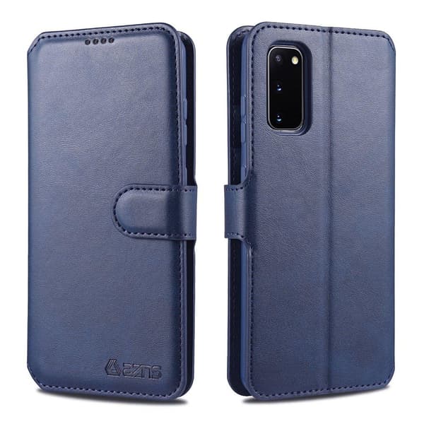 Samsung Galaxy S20 FE - Yazunshi's Stilrena Smidiga Plånboksfodral Blå Blå