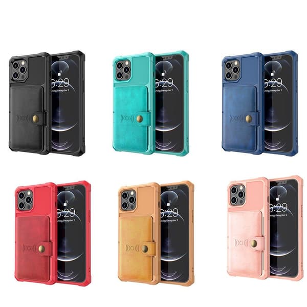 Smidigt Stilsäkert Skal med Kortfack - iPhone 12 Pro Max