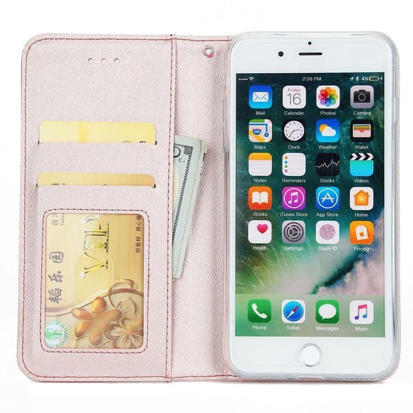 iPhone 8 Plus - Smidigt FLOVEME Pl�nboksfodral