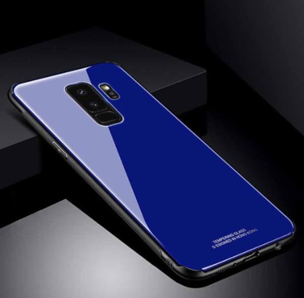 Glas fodral För Samsung Galaxy S9 plus vit