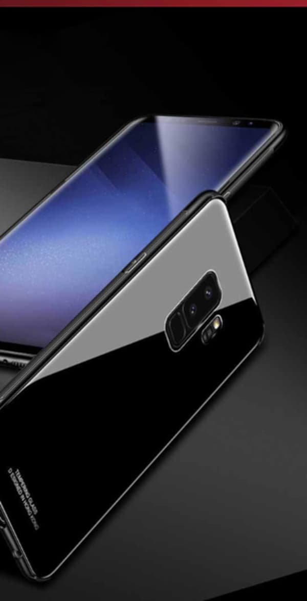 Glas fodral För Samsung Galaxy S9 plus vit