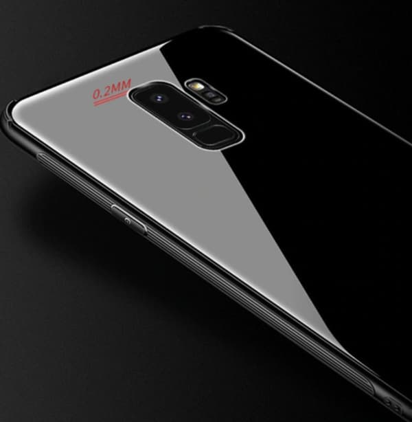 Glas fodral För Samsung Galaxy S9 plus vit