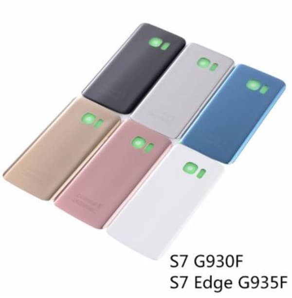 Batterilucka ersättare för Samsung S7 svart Rosa