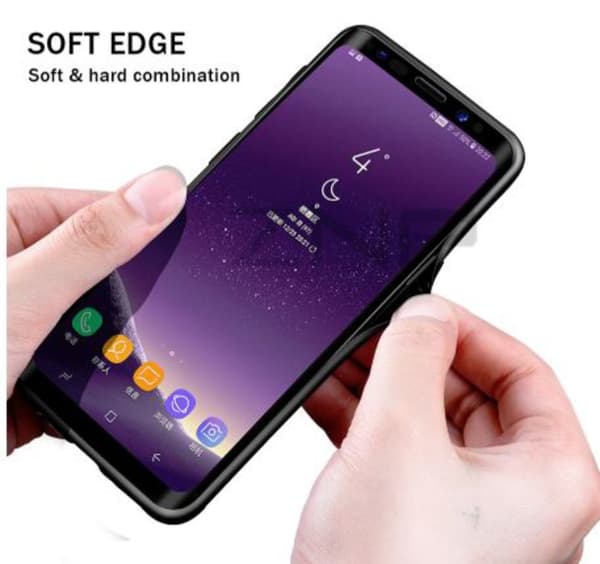 glas fodral för samsung s9 plus röd