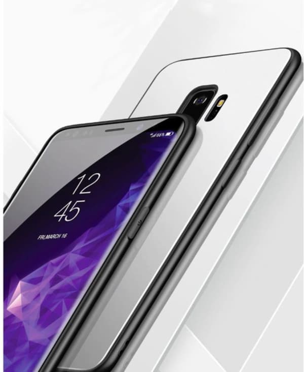 glas fodral för samsung s9 plus röd