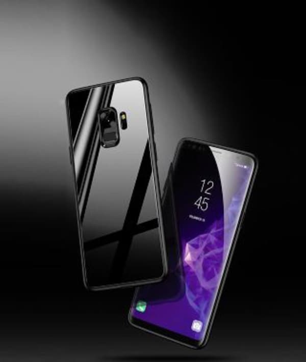 glas fodral för samsung s9 plus röd