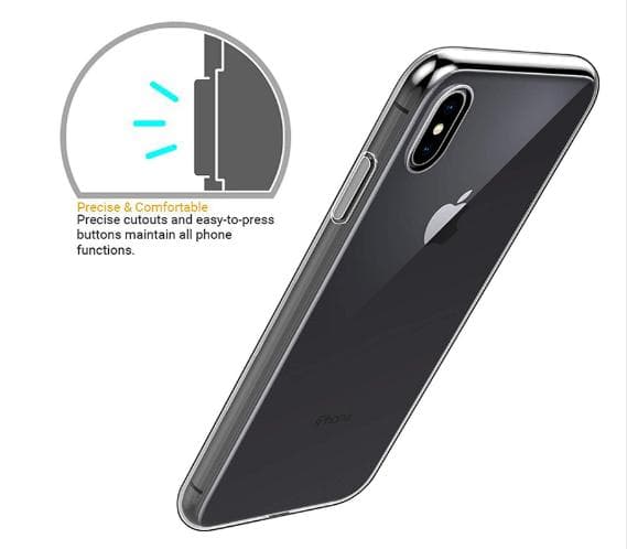 UVR Ultra Slim Transparent Mjuk TPU Silikon fodral till iPhone X