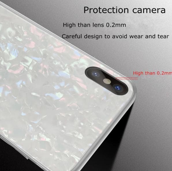 Lyxigt glänsande tempererat glas för Iphone X/Xs svart